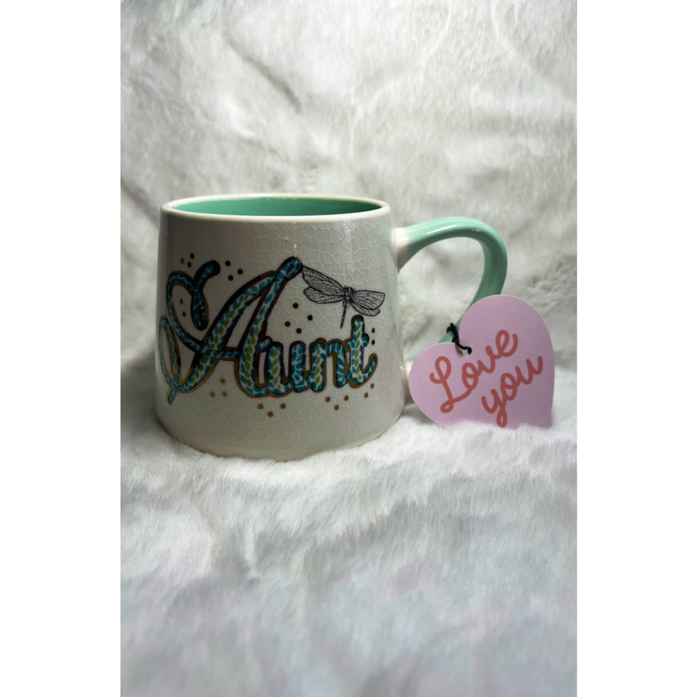 Coffee Mug, Aunt coffee mug, with dragonfly
